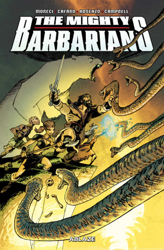 THE MIGHTY BARBARIANS TPB book cover by Michael Moreci
