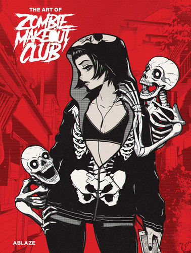 THE ART OF ZOMBIE MAKEOUT CLUB HC book cover by Peter Richardson