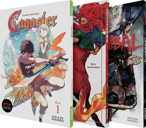 ABLAZE SPOTLIGHT ON MANGA COLLECTED SET book cover by Kashou Hashimoto, Ryo Sumiyoshi, Masaaki Ninomiya