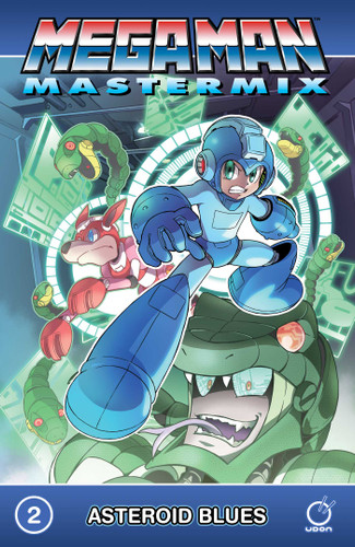 Mega Man Mastermix Volume 2: Asteroid Blues (Mega Man Mastermix) book cover by Hitoshi Ariga
