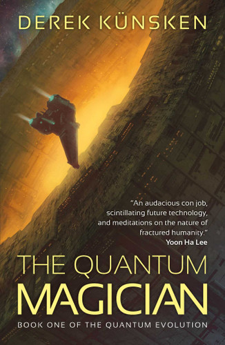 The Quantum Magician (The Quantum Evolution) book cover by Derek Künsken