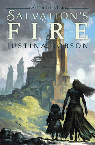 Salvation's Fire (After the War) book cover by Justina Robson