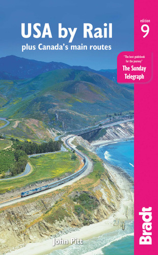 USA by Rail: plus Canada's main routes book cover by John Pitt