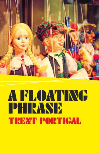 A Floating Phrase book cover by Trent Portigal