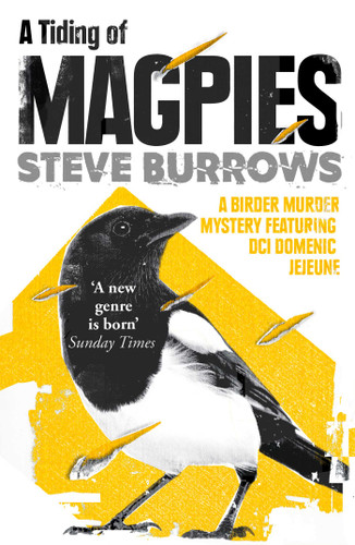 A Tiding of Magpies: A Birder Murder Mystery (Birder Murder Mysteries) book cover by Steve Burrows