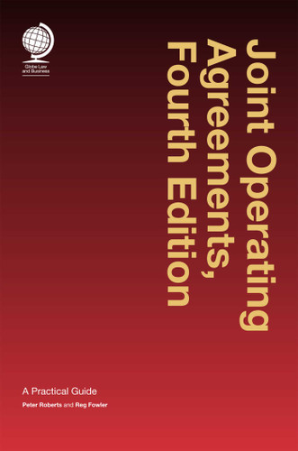 Joint Operating Agreements book cover by Peter Roberts, Reg Fowler