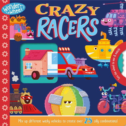 Wonder Wheel Crazy Racers: Mix and Match Board Book book cover by IgooBooks