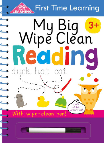 First Time Learning: My Big Wipe Clean Reading: Wipe-Clean Workbook book cover by IglooBooks