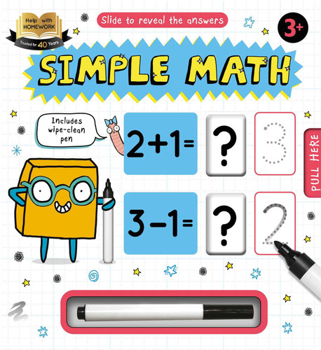Help with Homework: Simple Math-Wipe-Clean Workbook Includes Wipe-Clean Pen (Help With Homework) book cover by IglooBooks