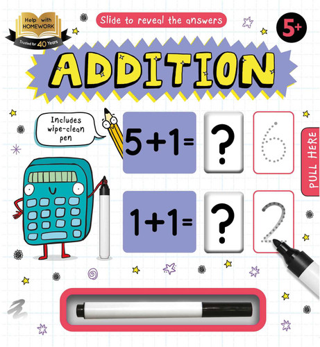 Help with Homework: Addition-Wipe-Clean Workbook Includes Wipe-Clean Pen (Help With Homework) book cover by IglooBooks