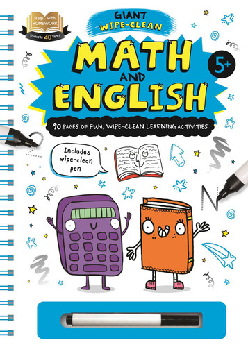 Help with Homework: Math and English-Giant Wipe-Clean Learning Activities Book: Includes Wipe-Clean Pen book cover by IglooBooks