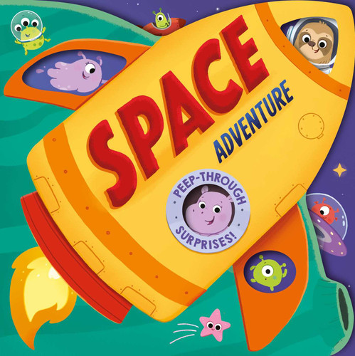 Space Adventure: Peep-through Surprise Lift-a-Flap Board Book book cover by IglooBooks