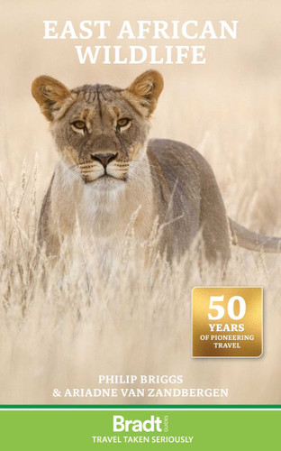 East African Wildlife book cover by Philip Briggs, Ariadne Van Zandbergen