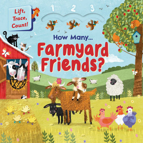 How Many Farmyard Friends?: Lift, Trace, Count! book cover by IglooBooks