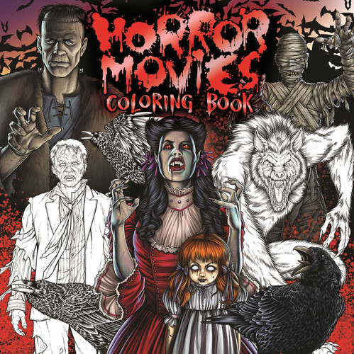 Horror Movies Adult Coloring Book book cover by IglooBooks