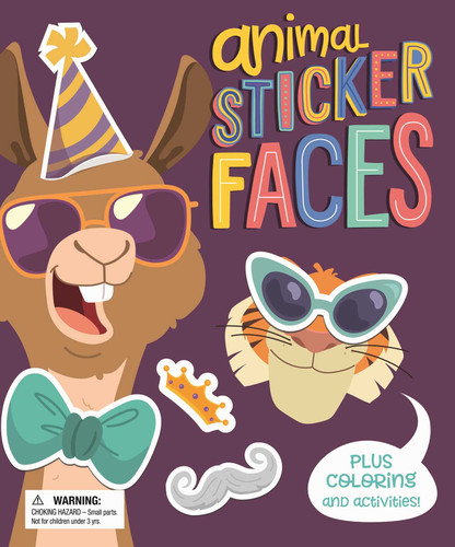 Animal Sticker Faces: with Fun Coloring and Activities book cover by IglooBooks