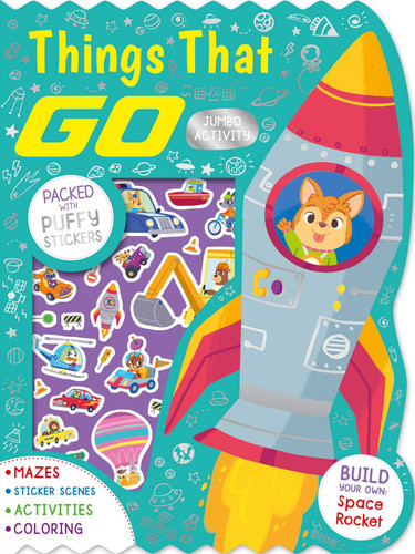 Things That Go Jumbo Activity Book: Packed with Puffy Stickers, Activities, Coloring, and More! book cover by IglooBooks