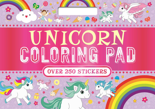 Unicorn Coloring Pad: With Over 250 Magical Stickers! book cover by IglooBooks