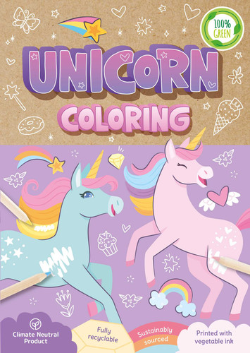 Unicorn Coloring: A Fully Recyclable Coloring Book book cover by IglooBooks