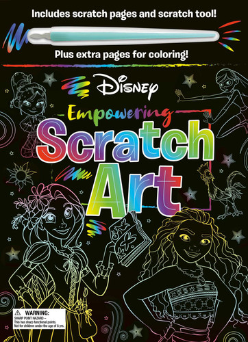 Disney: Empowering Scratch Art: with Scratch Tool and Coloring Pages book cover by IglooBooks