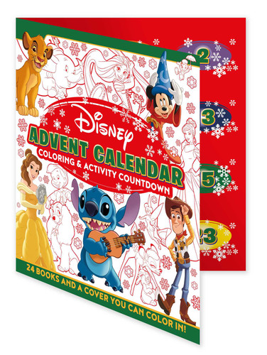 Disney: Advent Calendar Coloring & Activity Countdown: Open a Coloring or Activity Book Every Day Leading Up to Christmas book cover by IglooBooks