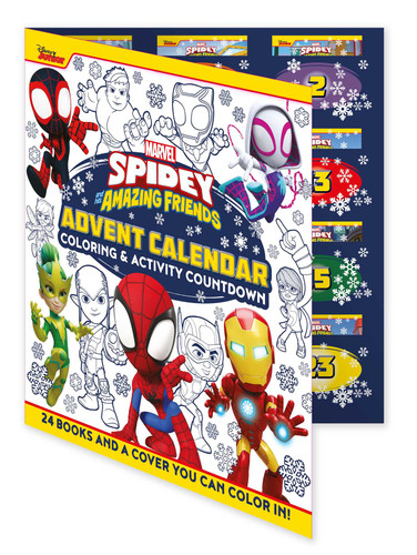 Marvel Spidey & His Amazing Friends: Advent Calendar Coloring & Activity Countdown - Open a Coloring or Activity Book Every Day Leading Up to Christmas book cover by IglooBooks