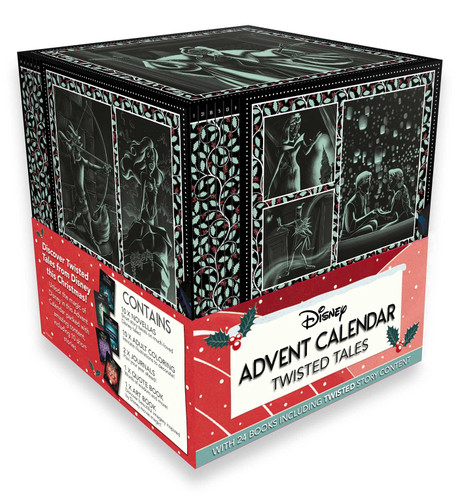 Disney: Twisted Tales Advent Calendar: With 10 New Short Stories, Coloring Books, Exclusive Content, and More book cover by IglooBooks