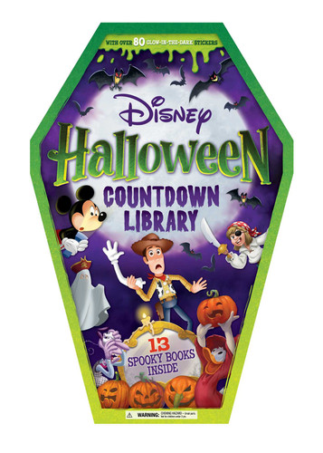 Disney: Halloween Countdown Library: with 13 Spooky Stories and 80 Glow-in-the-Dark Stickers book cover by IglooBooks