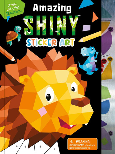 Amazing Shiny Sticker Art: Create and Color 12 Mosaics! book cover by IglooBooks