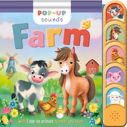 Pop-Up Sounds Farm: with 5 Pop-Up Animals to Meet & Hear! book cover by IglooBooks