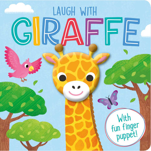 Laugh with Giraffe: Finger Puppet Board Book book cover by IglooBooks
