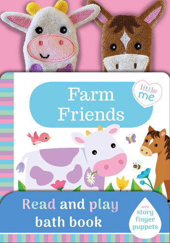 Farm Friends: Read and Play Bath Book with Finger Puppet book cover by IglooBooks