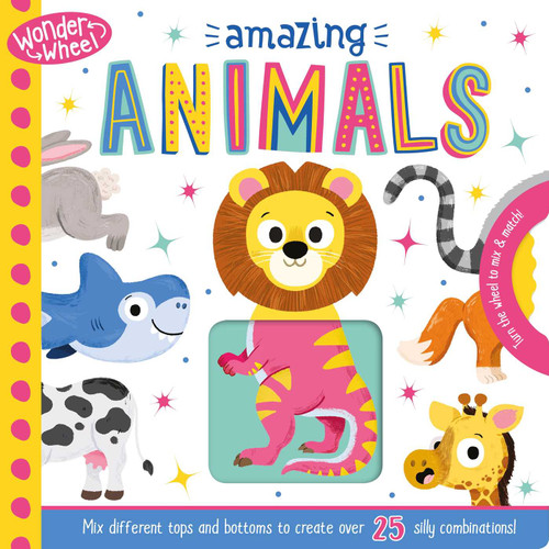 Wonder Wheel Amazing Animals: Mix and Match Board Book book cover by IglooBooks