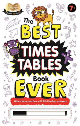 The Best Times Tables Book Ever: Wipe-Clean Workbook (Help With Homework) book cover by IglooBooks