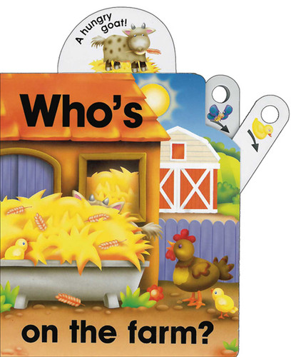 Pull the Lever: Who's On the Farm?: A Lively Illustrated Interactive Pull-the-Lever Board Book for Young Children book cover by Nicola Baxter
