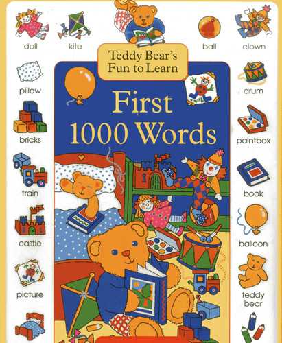 Teddy Bear's Fun to Learn First 1000 Words book cover by Nicola Baxter