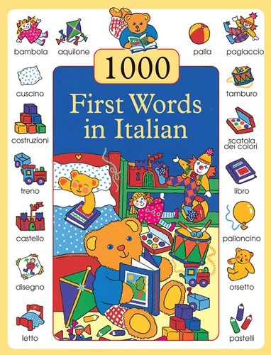 1000 First Words in Italian book cover by Don Campaniello