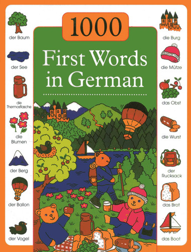 1000 First Words in German book cover by Andrea Kenkmann