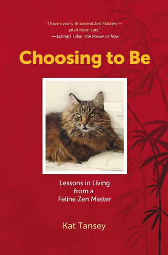 Choosing to Be: Lessons in Living from a Feline Zen Master book cover by Kat Tansey