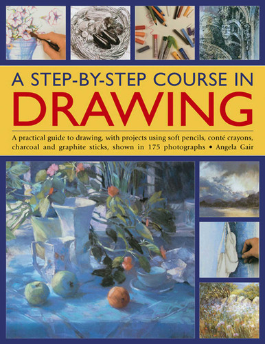 A Step-By-Step Course In Drawing: A Practical Guide To Drawing, With Projects Using Soft Pencils, Conté Crayons, Charcoal And Graphite Sticks, Shown In 175 Photographs book cover by Angela Gair