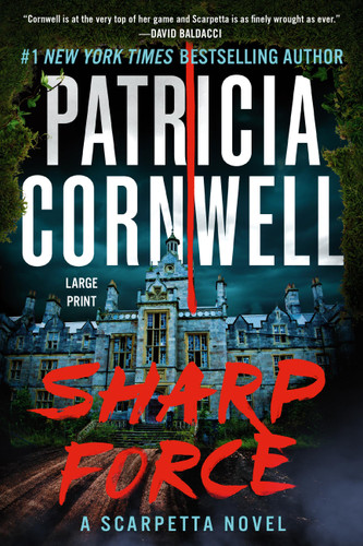 Sharp Force book cover by Patricia Cornwell