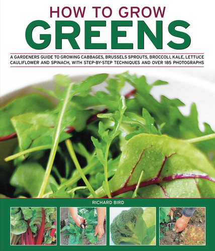 How to Grow Greens: A gardeners guide to growing cabbages, brussels sprouts, broccoli, kale, lettuce, cauliflower and spinach, with step-by-step techniques and over 150 photographs book cover by Richard Bird