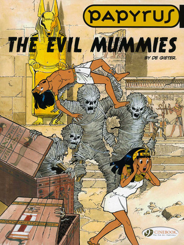 The Evil Mummies (Papyrus) book cover by Lucien De Gieter