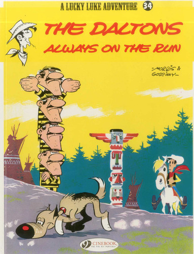 The Daltons Always on the Run (Lucky Luke) book cover by R. Goscinny