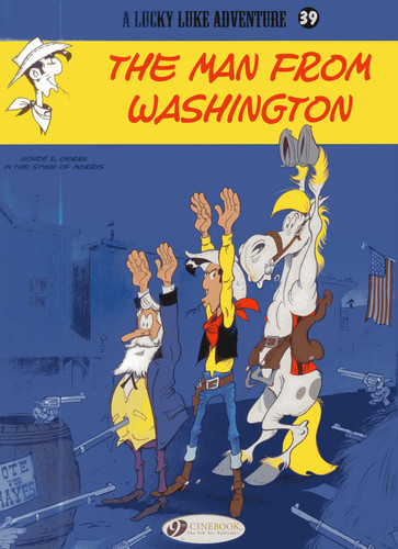 The Man from Washington (Lucky Luke) book cover by Laurent Gerra