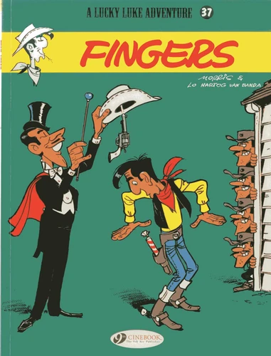Fingers (Lucky Luke) book cover by Lo Hartog Van Banda