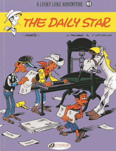 The Daily Star (Lucky Luke) book cover by Jean Léturgie, Xavier Fauche