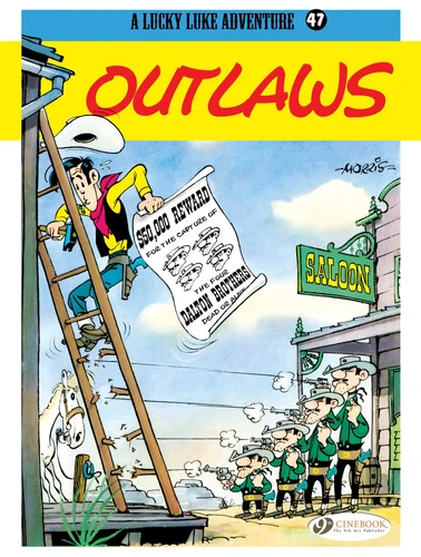 Outlaws (Lucky Luke) book cover by Morris