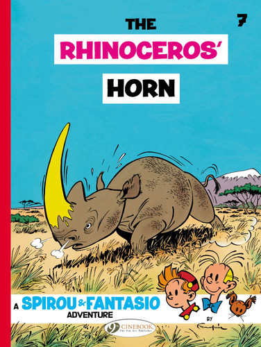 The Rhinoceros' Horn (Spirou & Fantasio) book cover by André Franquin