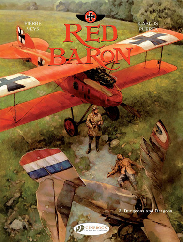 Dungeons and Dragons (Red Baron) book cover by Pierre Veys